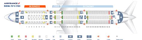 air france seat chart|Seat map of Air France Boeing 787.